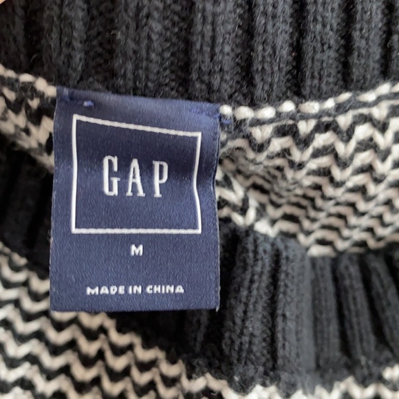 GAP Side Zip Tunic Sweater Off White in Black - Medium - Picture 7 of 14